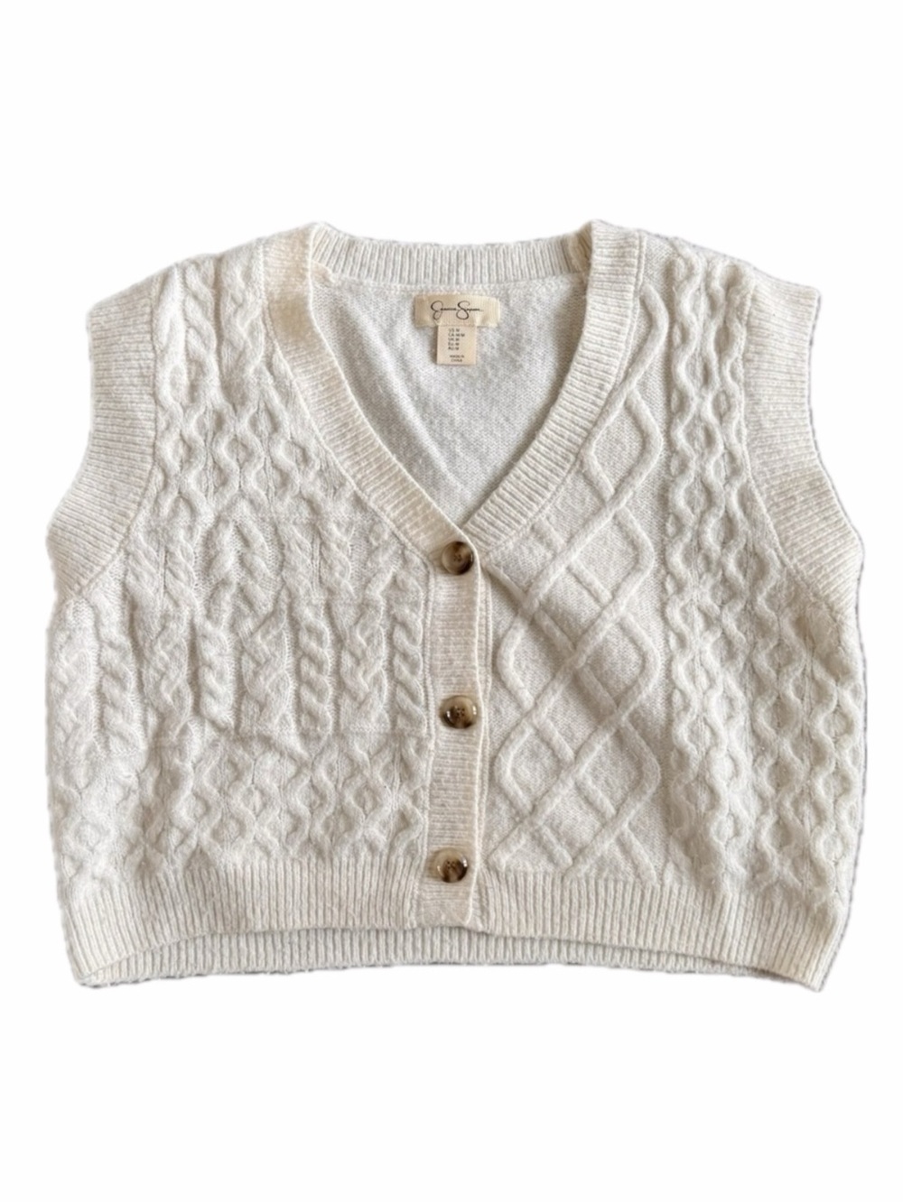 Knit Button-Up Sweater Vest